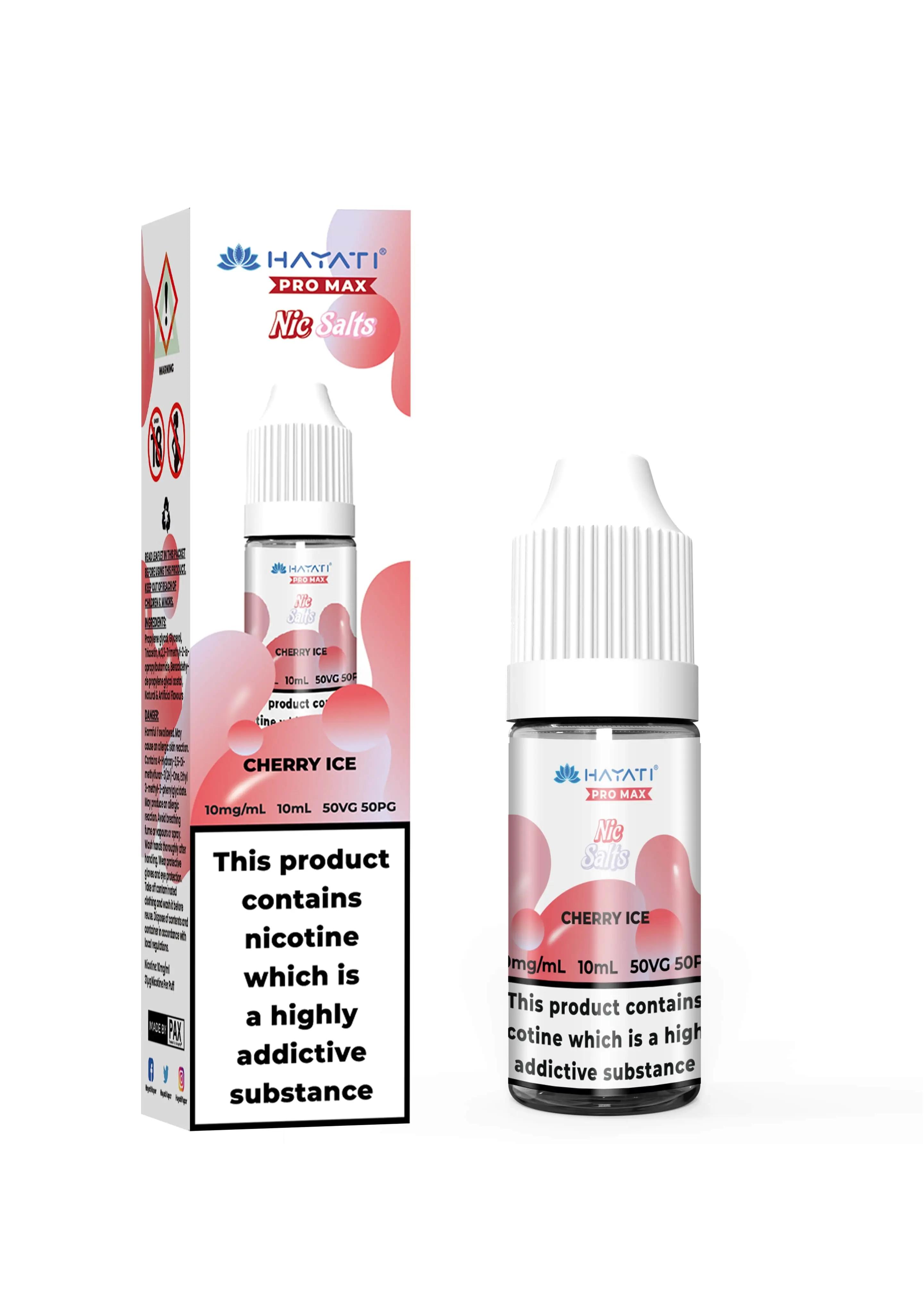 Product Image of Cherry Ice Nic Salt E-Liquid by Hayati Crystal Pro Max 10ml